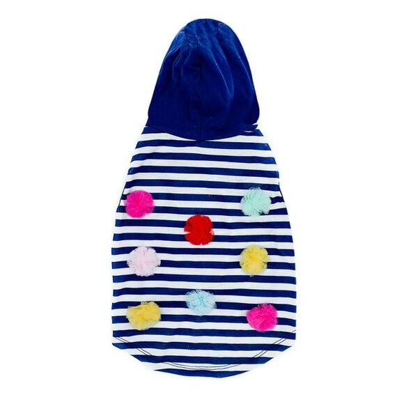 Packed Party Striped Dog
 Hoodie, Medium - Picture 1 of 4